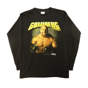 Vintage 90s Goldberg WCW Graphic Long Sleeve Tshirt Size M
